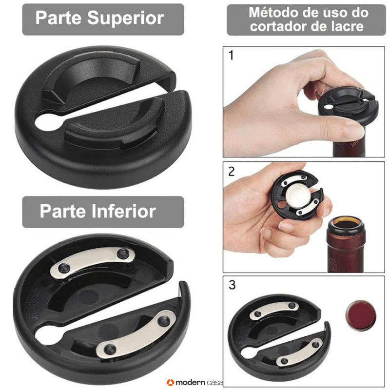 Abridor Elétrico Para Garrafas de Vinhos