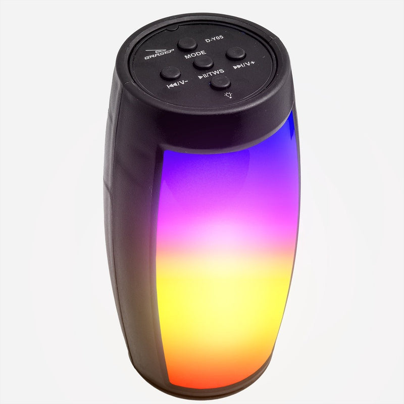 Caixinha De Som Portátil Bass Bluetooth com LED RGB